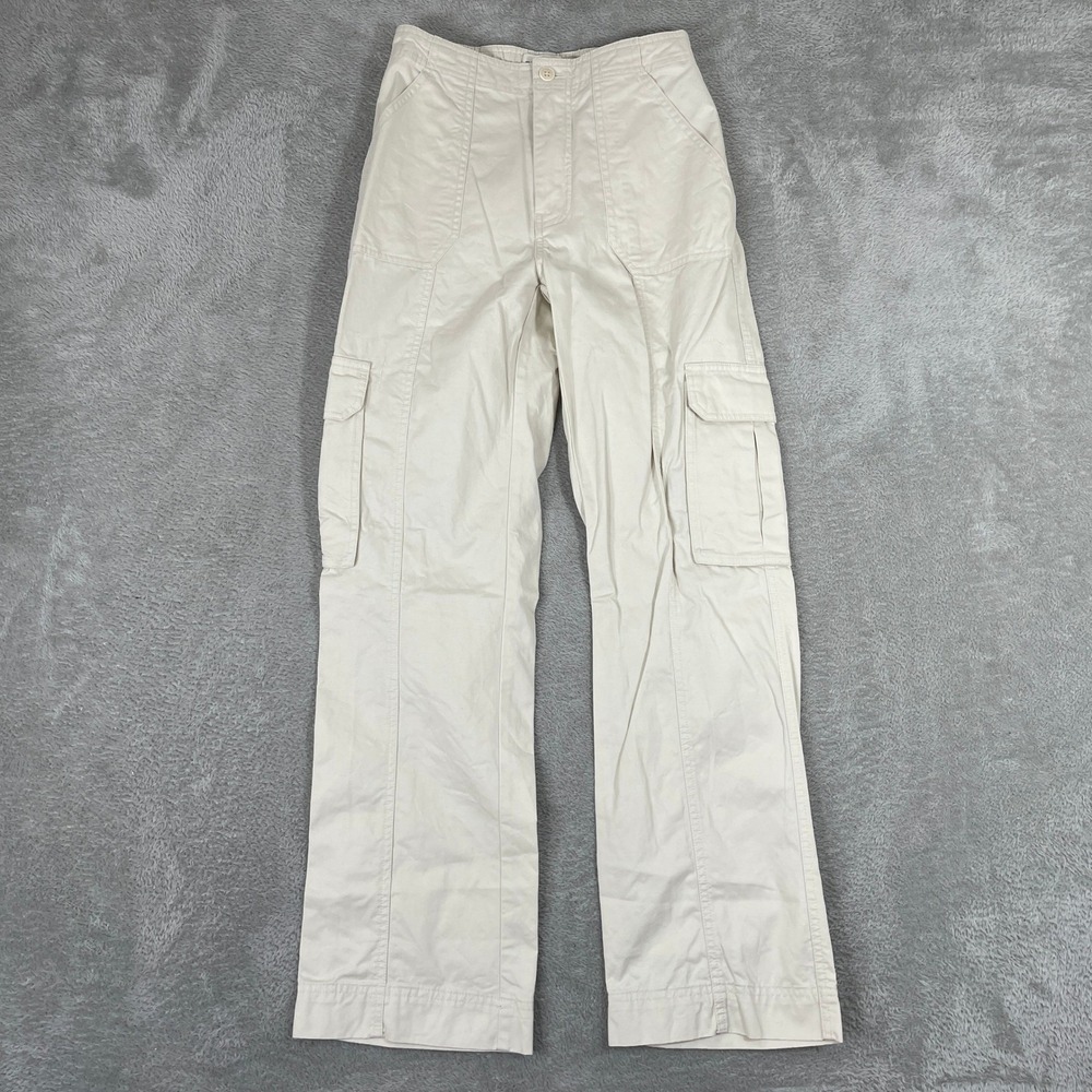 Abercrombie & Fitch Cargo Pants Womens 25 Beige‎ Utility Straight Leg Gorpcore